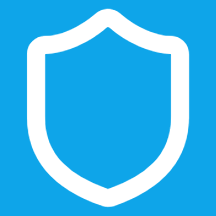 White shield graphic